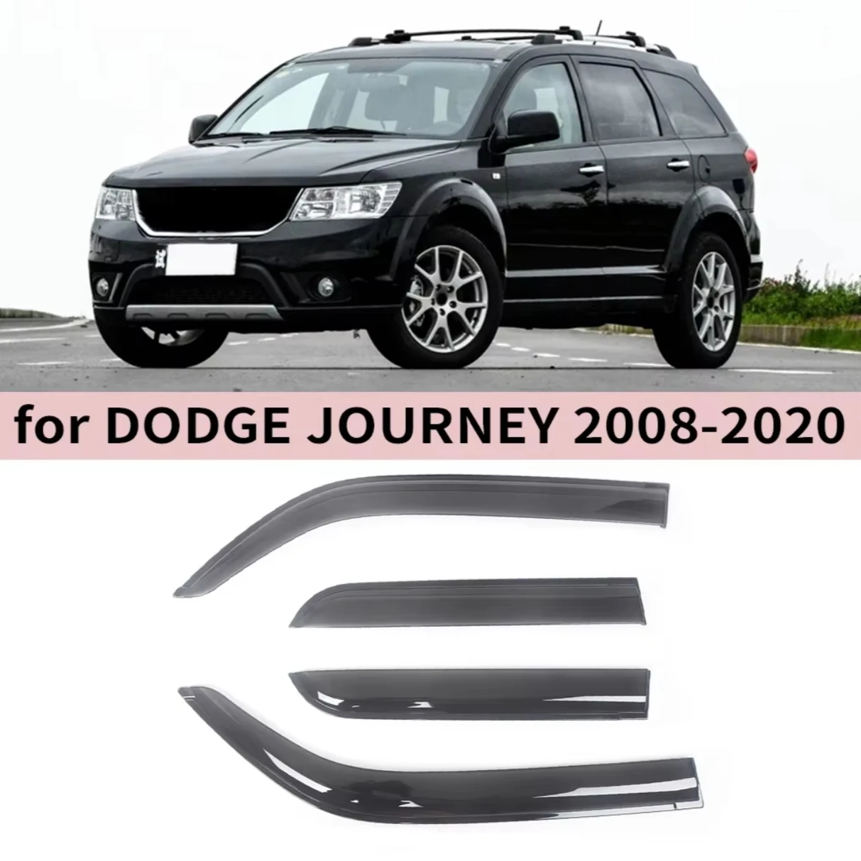 

Window Visor for Dodge Journey 2008-2011 2012 2013 2014 2015 2016 2017 2018 2019 2020 Wind Deflectors Rain Guard Door Visor Vent