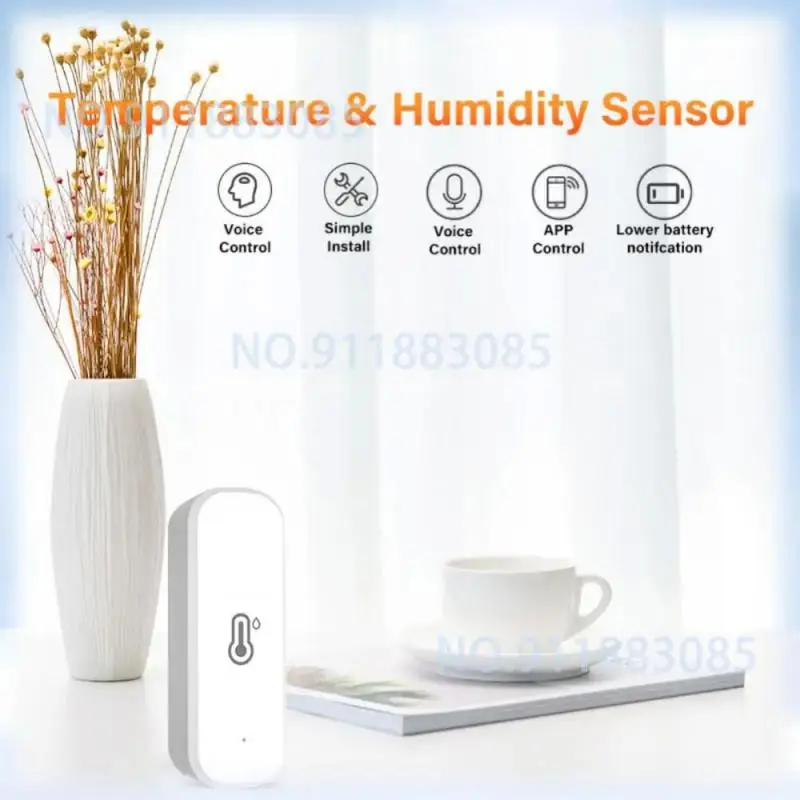 Tuya WiFi Zigbee Mini Smart Temperature Humidity Sensor Real-time Monitor Humidity Detector Via Alexa Google Home Smart Life