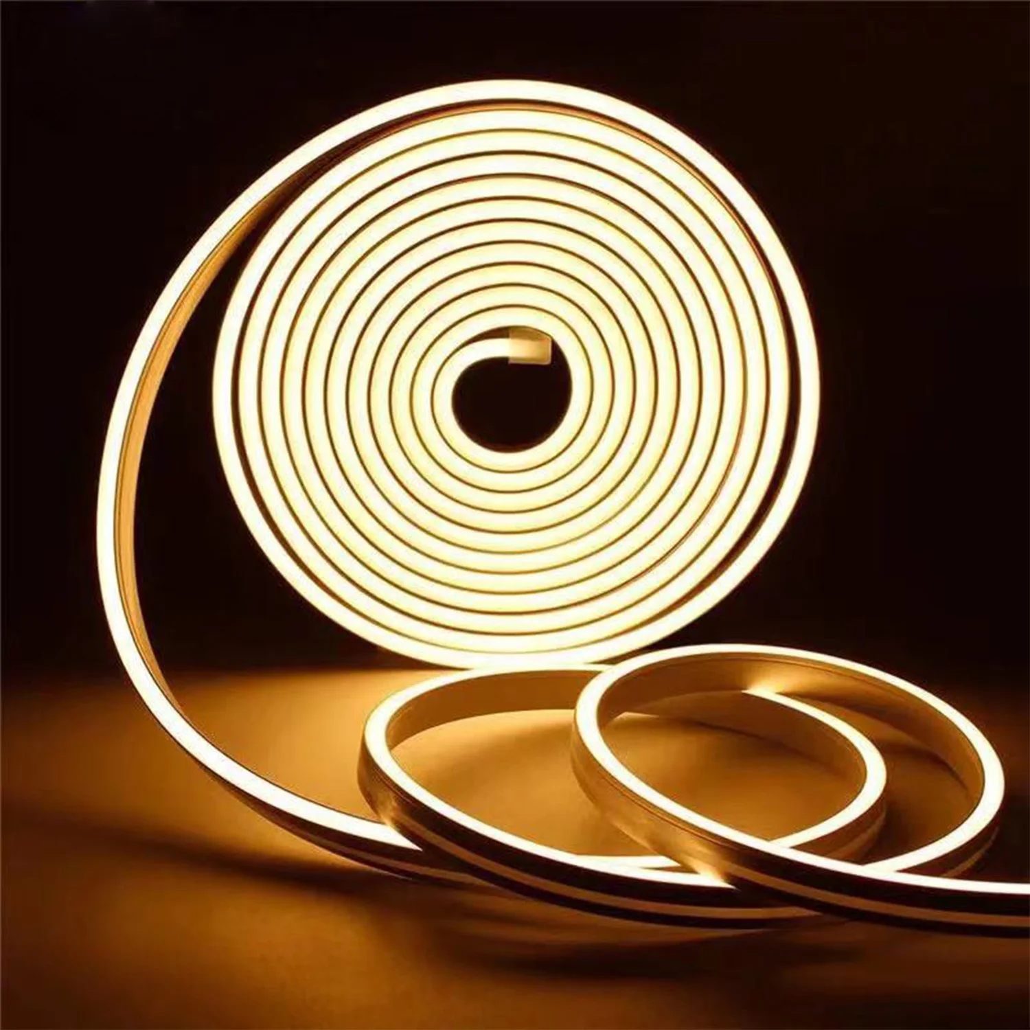 

DC12V Neon Light LED Strip Waterproof SMD 2835 Flexible Neon Lights For Home Bar Kitchen Christmas Decor Warm White 5M Luces Led