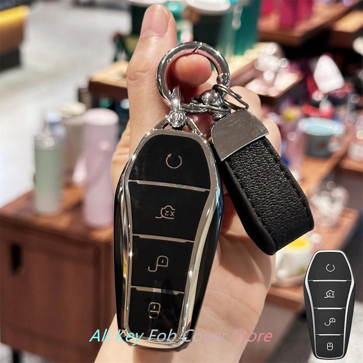 Portachiavi Copertura Portachiavi Portachiavi Auto Portachiavi Per Byd Atto 3 Han Ev Delfino Telecomando Protegge La Copertura Auto Chiave Caso Borsette Accessori