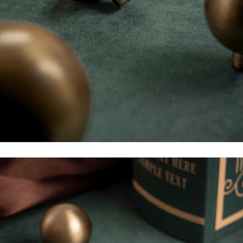 Round antique brushed brass cabinet knob — supplier illustration 6
