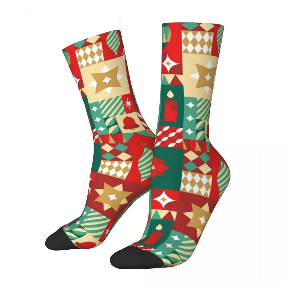 Merry Christmas & Happy Holidays! Socks Harajuku High Quality Stockings All Season Long Socks Accessories for Birthday Present