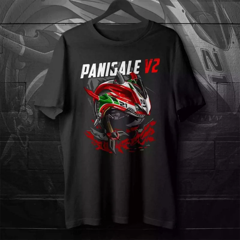 

Ducat| Panigale V2 T-Shirt for Motorcycle Riders 00000403#A1 men women summer tee cotton tshirts