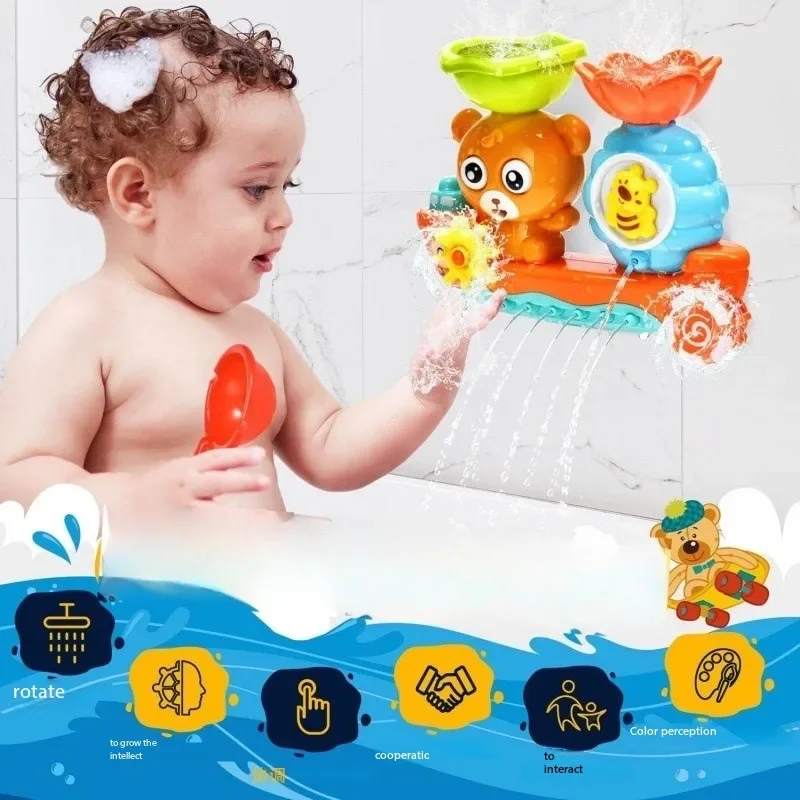 

New Bath Toys for Baby Water Game Clouds Model Faucet Shower Water Spray Toy For Children Squirting Sprinkler Bathroom Kids Gift