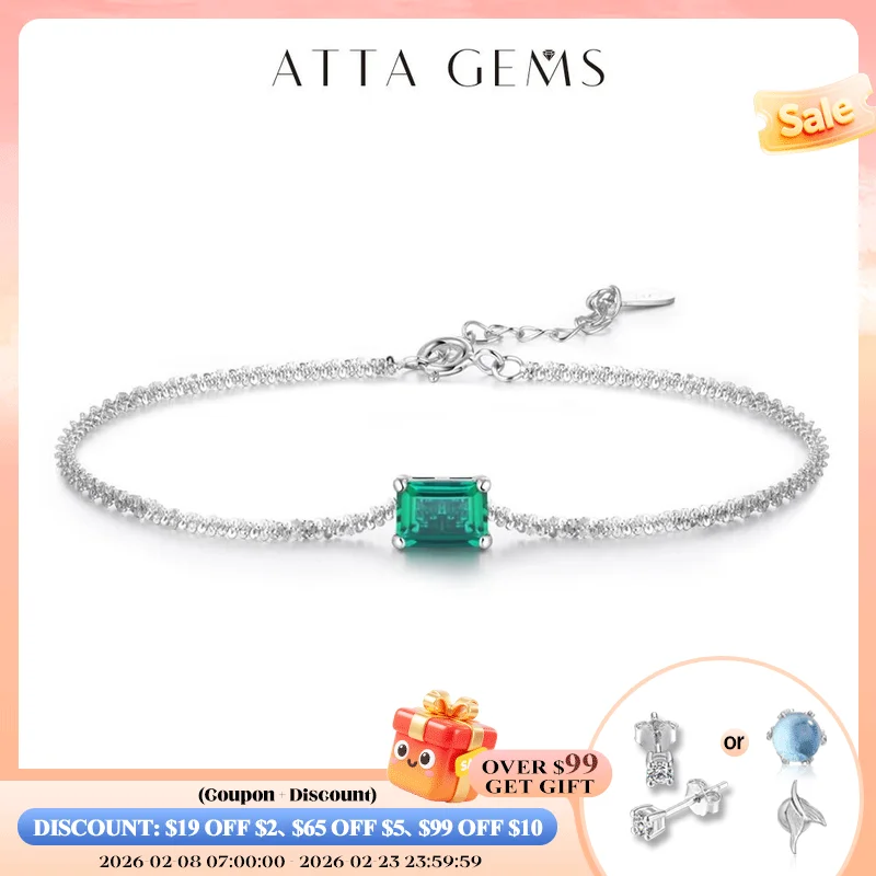 

New Arrivals 925 Sterling Silver Moissanite Diamond Emerald Gemstone Bangle Charm Wedding Tennis Bracelet Fine Jewelry Wholesale