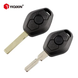 YIQIXIN Remote Car Key Shell Cover Case per BMW serie 1/3/5/7 EWS E38 E39 E46 EWS X3 X5 Z3 Z4 con HU92/HU58 Blade 3 pulsanti