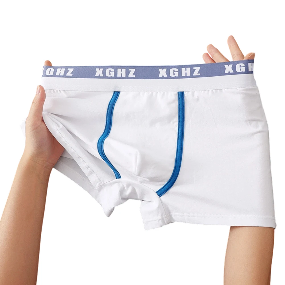 Daily Wear Gym Use Breathable Boxers Men\'s Breathable Trunk Underwear Classic Solid Boxers Applicable For Male