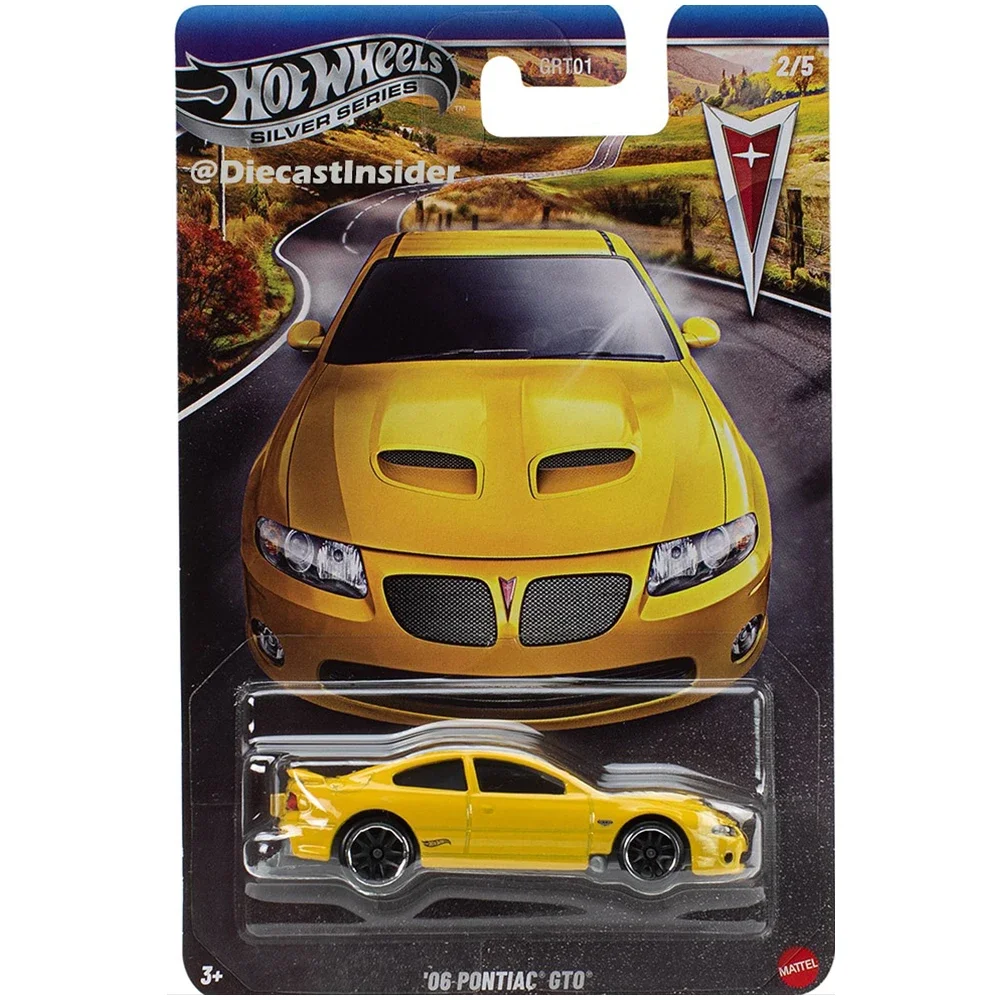 Nieuwe 1/64 Hot Wheels Silver Series Pontiac Set GTO Bonneville Firebird Diecast Cars Model Verzamel Custom Model Verjaardag Speelgoed Cadeau