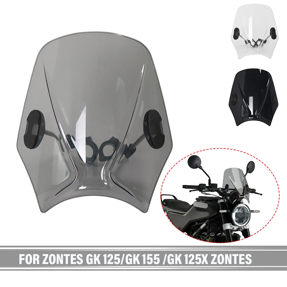 

Motorcycle WindScreen Windshield Viser VIsor Double Bubble Screen For Zontes GK 125/GK 155 /GK 125X Zontes GK-125 GK-125X GK-155