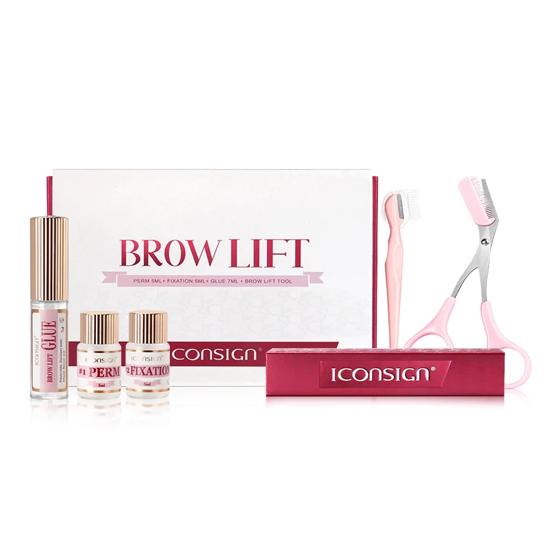 ICONSIGN Lash Lift Kit Kit permanente per ciglia professionale Kit di laminazione per sopracciglia Semi-permanente per arricciatura per la casa del salone fai da te