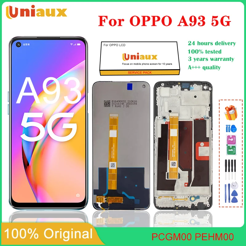 

Для OPPO A93 5G мобильного телефона ЖК-экран в сборе с сенсорным экраном Замена ЖК-панели