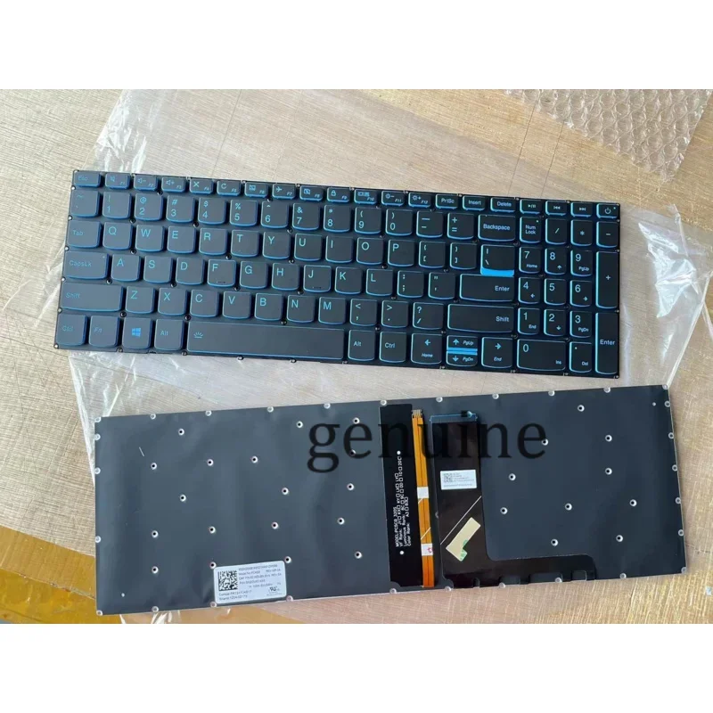 Para Lenovo Ideapad L340 L340-15IRH L340-17IRH Inglês teclado retroiluminado tampa azul