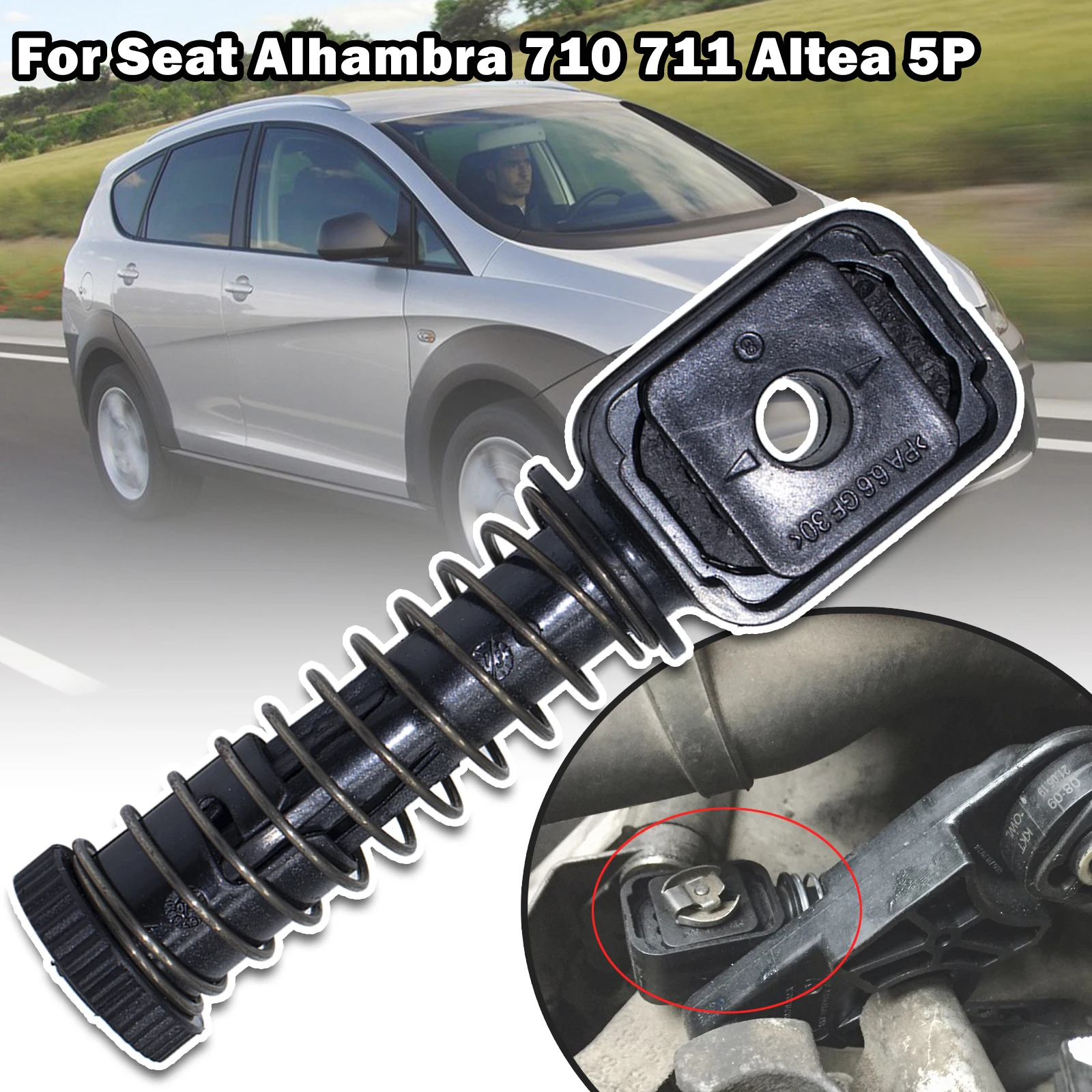 

For Seat Alhambra 710 711 Altea 5P Bowden Cable Catch Manual Gearbox Shaft Selector Change Lever Shifter Cable Linkage Rod End