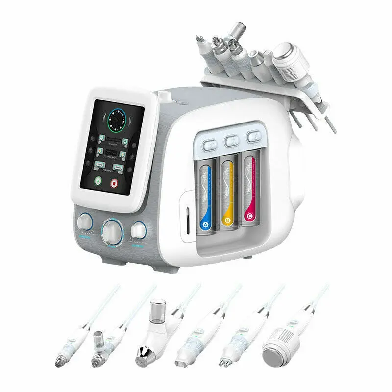 

6 IN 1 Small Bubble Facial Beauty Machine H2O2 Hydro Rejuvenation Tightening Skin Care Face Spa