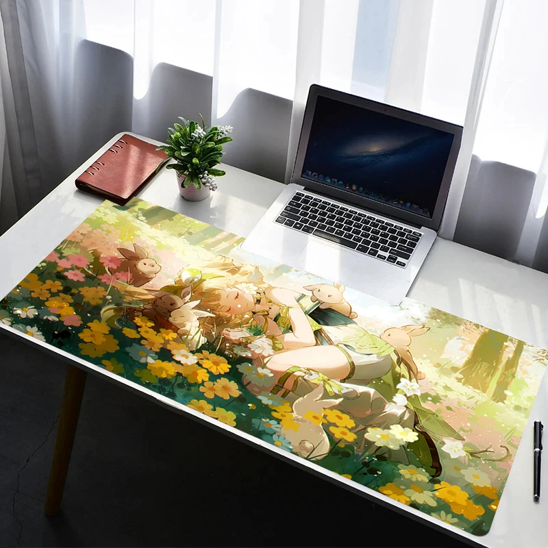 

Mouse Pad Laptop Rubber Extended Desktop Mat Computer Gamer Mousepad PC Wuthering Waves Verina Gaming Accessories Keyboard Pad