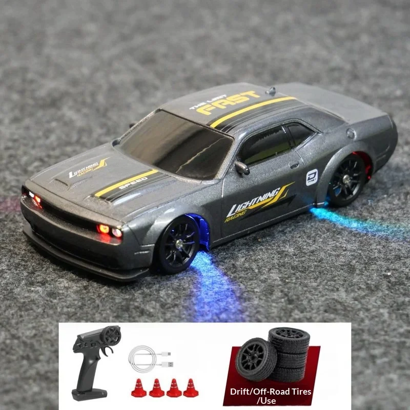 2026 PX8505 1:43 proporción completa RC Drift Car 4WD con luces giroscopio velocidad ajustable escritorio carreras niño juguete para regalo