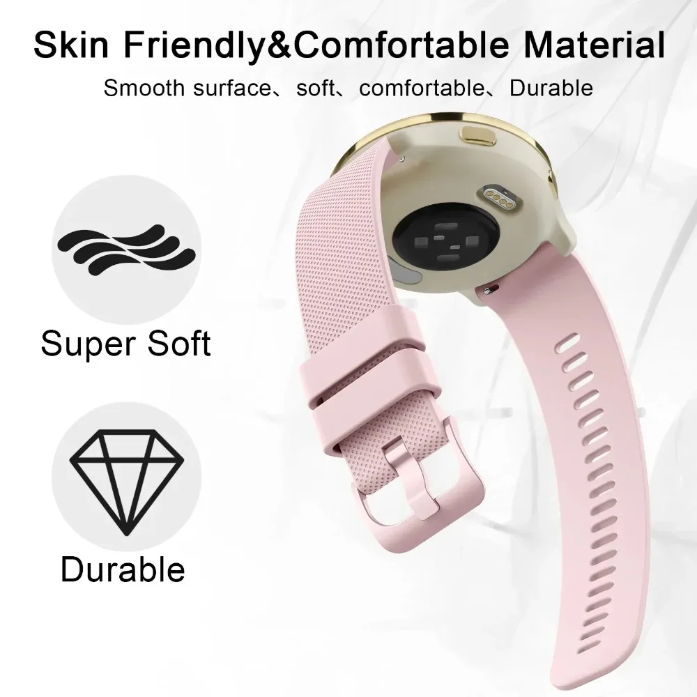 22/20mm Silicone Strap for Amazfit Bip Max 6 5/Balance 3 2 1 Breathable Bracelet for Amazfit Active Max 3 2/T-Rex3 Pro 48mm Band