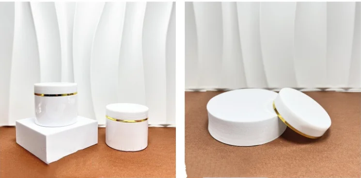 10/21pcs 50-500ml  PET Plastic Jar With White Lids Screw Container Empty Cosmetic Cream Powder Makeup Storage Jar Pot Bottle