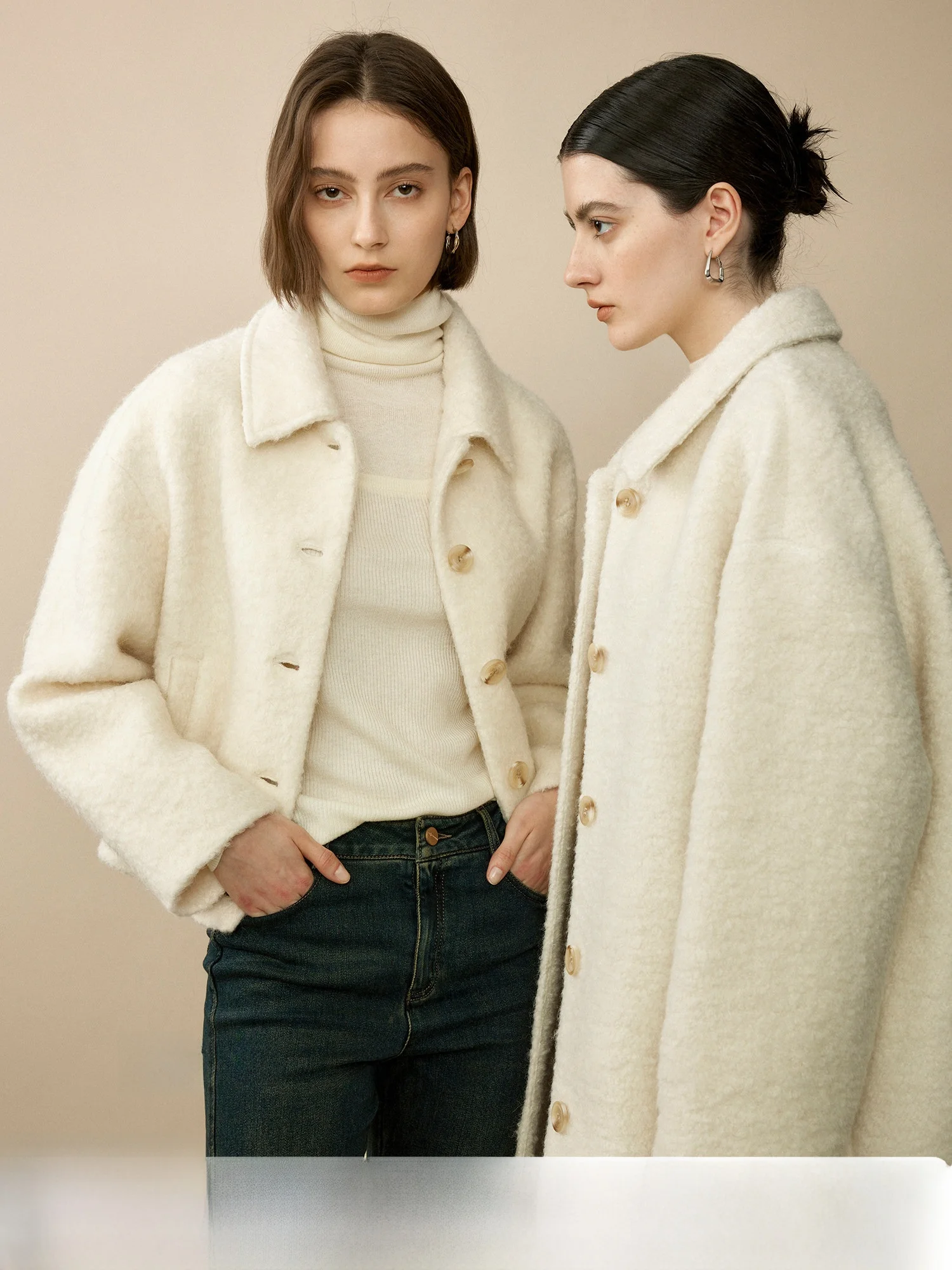 

Warm Fufu Lamb Fur Jaet U Quali Circle Wool Thermal ape Retention Outerwear Commute Sle Color Winter Coat