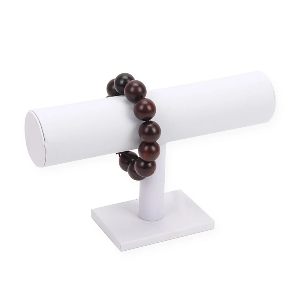 

1pc T Shape Bracelet Display Stand For Jewelry Organizer Rectangular Base Anti-Slip Premium Material Lightweight Portable Design