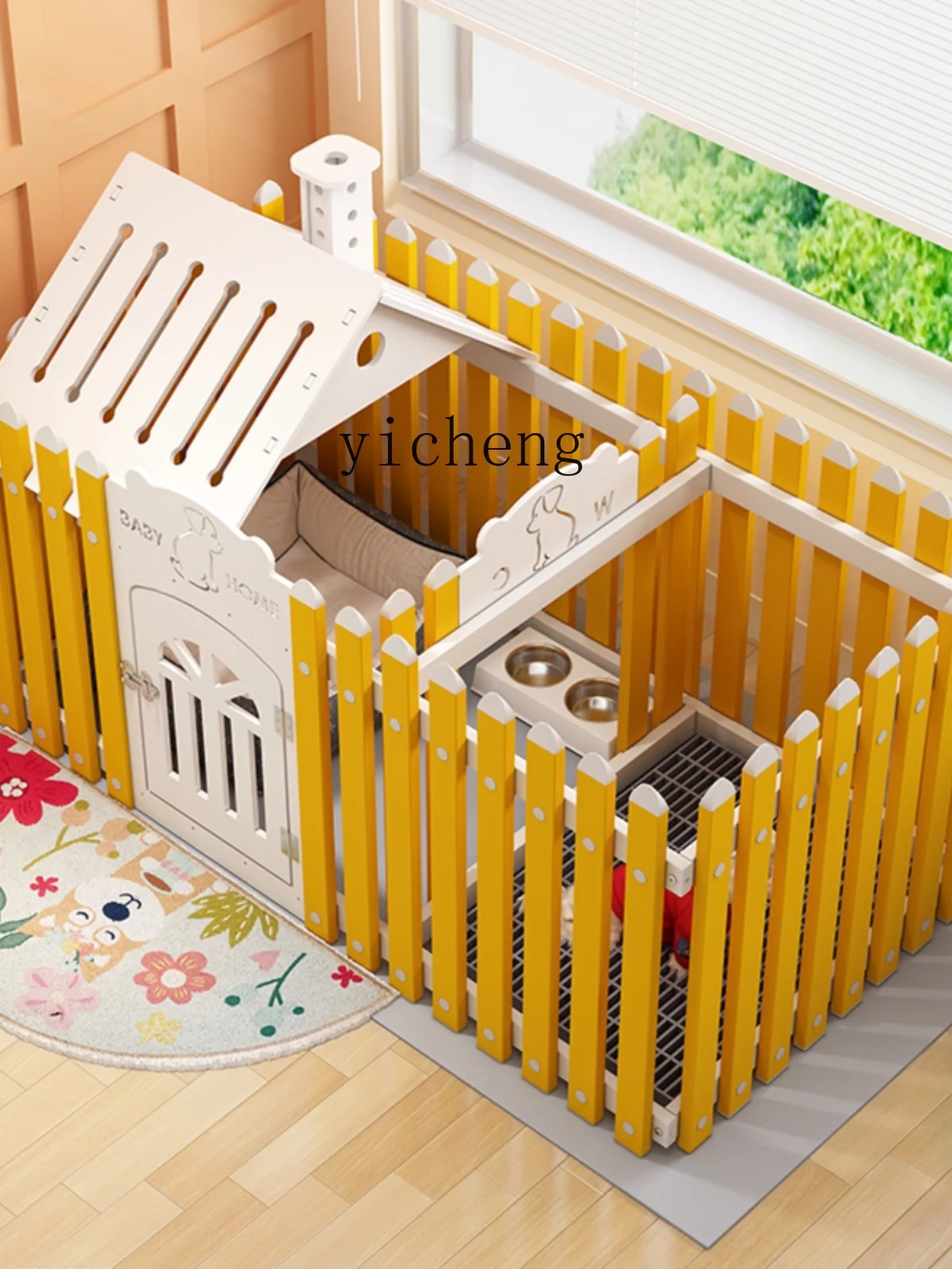 XL Pet Fence Dog Crate Indoor Villa Sunshade Small Dog Fence Balcony