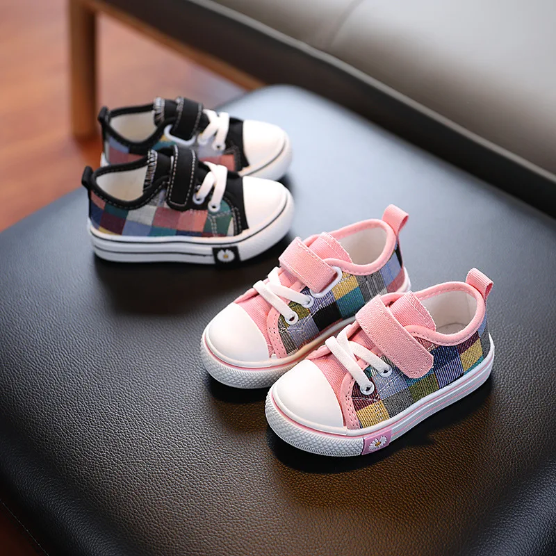 New Low-top Canvas Shoes Boys Girls Spring Autumn Children Casual Non-slip Sneakers Breathable Wear-resistant Sports Shoes Kids