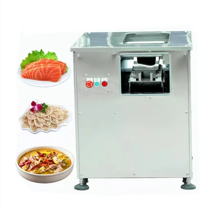 High Speed Meat Slicing Cutter Machine Fish Horizontal Slicer for Restaurant