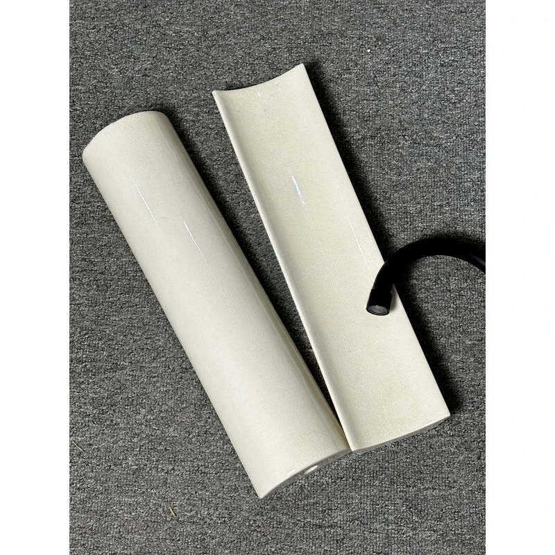 White crack long arc ceramic art handmade brick background wall tile