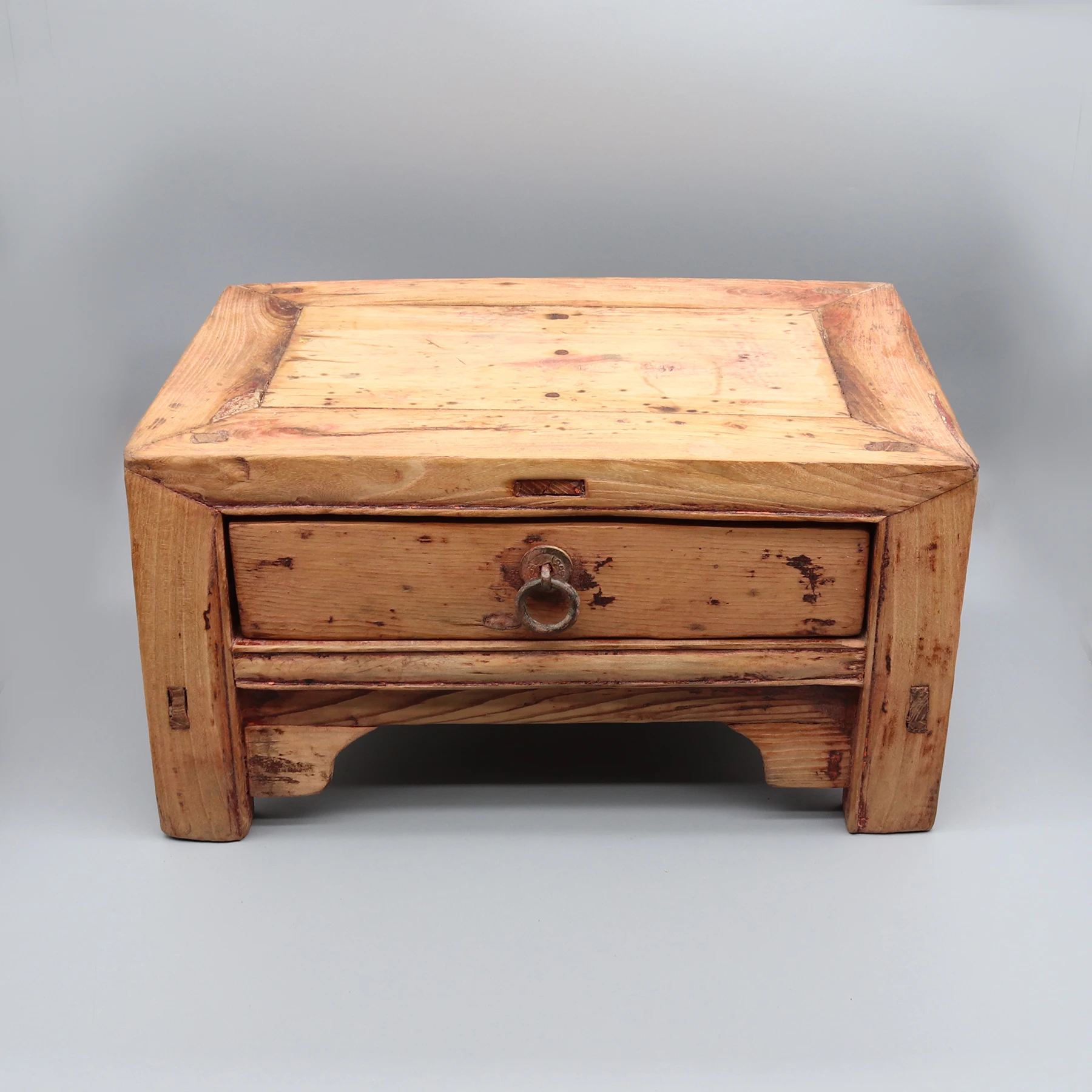 Old side table, small seater, small table with drawer, chinese antique, tea table, kang table