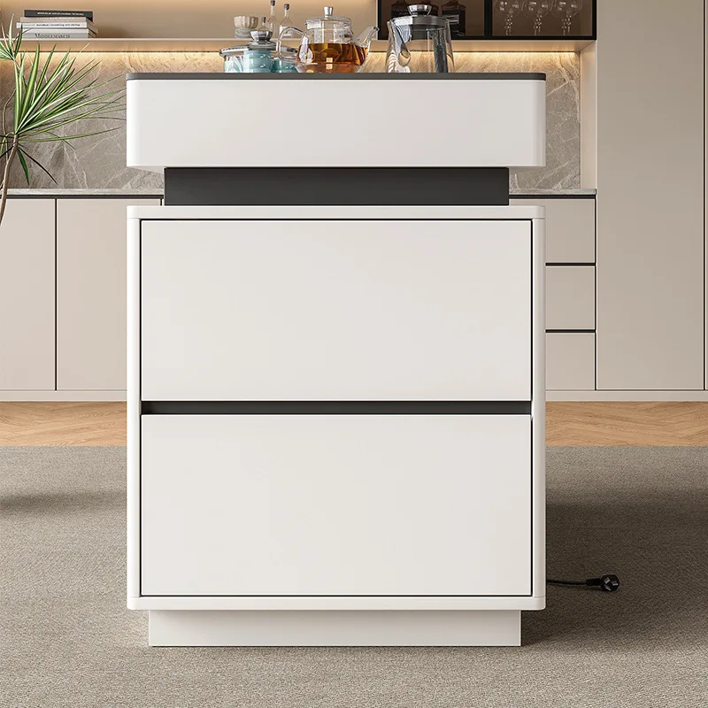 Island cabinet can be moved separately, small apartment upside down dining table, integrated kitchen guide cabinet