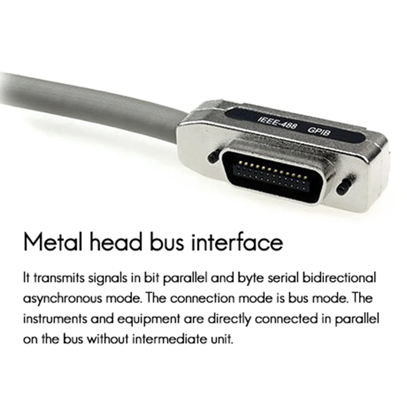 FULL-2Pcs 1M IE488 Gpib كابل بيانات الصناعية الصف كابل نقل الاتصالات محطة Pci كابل التحكم الصناعي