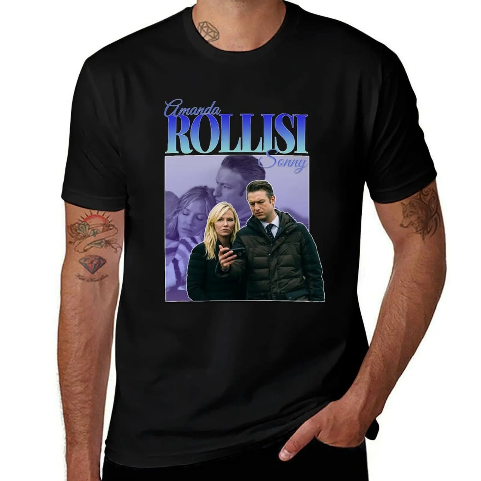 

Rollisi Amanda Rollins Sonny Carisi 90s Inspired Vintage Homage T-Shirt t shirt man luxury man t shirt graphic T-Shirt
