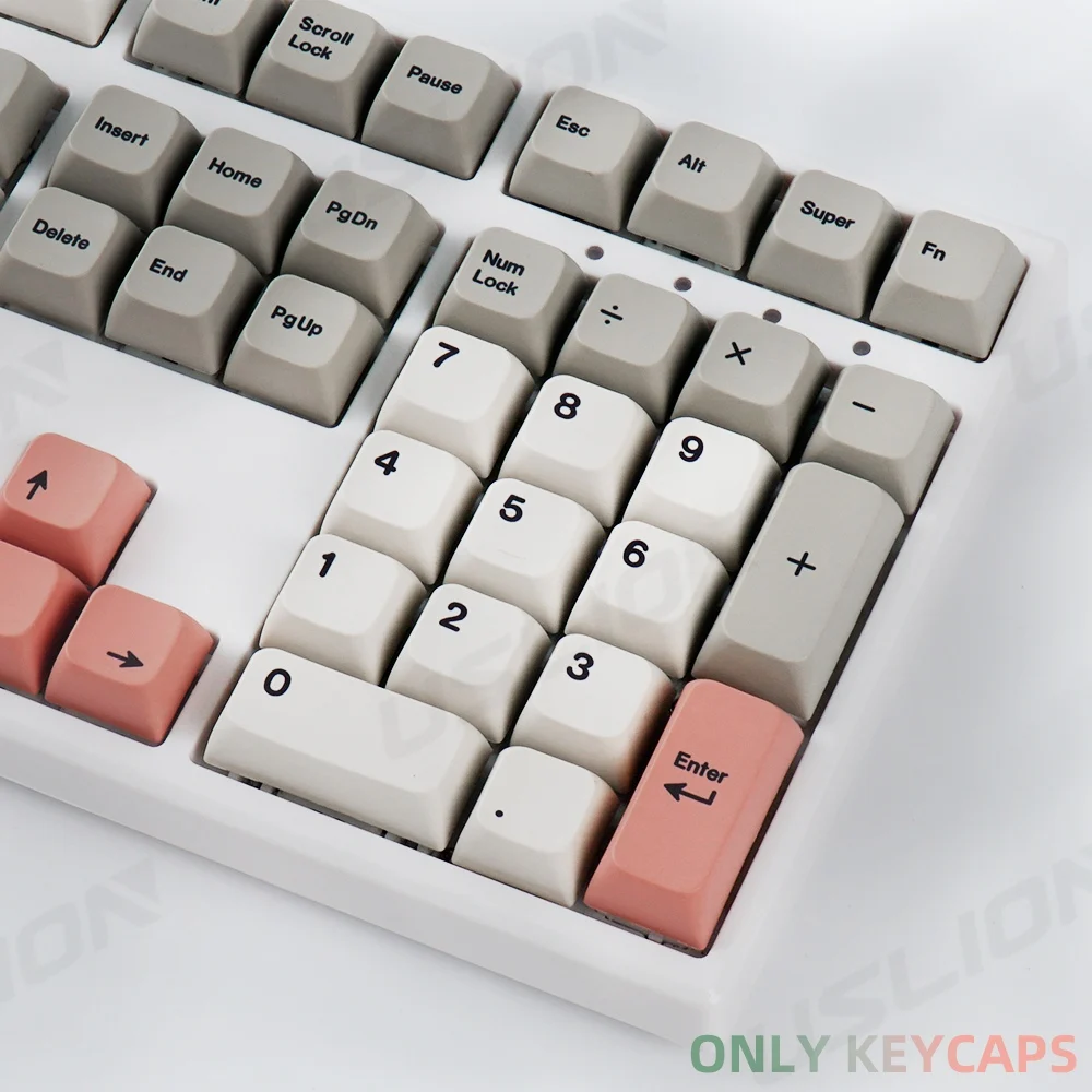 138Keys Retro Cherry Profile Keycaps For 61/64/68/84/75/87/96/104 Keys Mechanical Keyboard PBT DYE-SUB English Japanese Key Caps