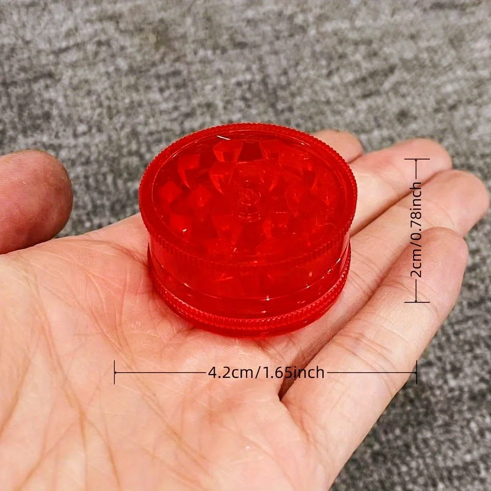 1.6 بوصة البلاستيك عشب طاحونة مطحنة 3-طبقات كسارة الملح دليل التوابل هاون مدقة التبغ الخام العشب طاحونة التدخين الملحقات #4