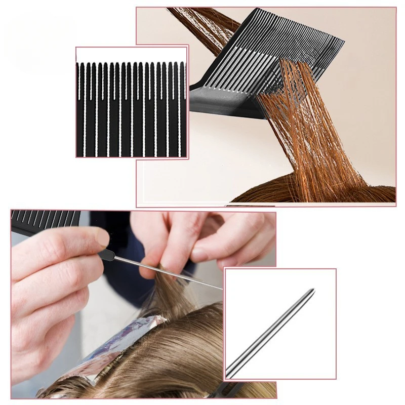 1Pc Hairdressing Comb Plastic Pointed-tail Comb Hair Salon Professional Hair Dye Comb High Temperature Combs Hair Dyeing Care