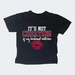 Spicy Girl's Humorous Style If My Husband Looks At The Design Of A Crop Top Vest Swaying And Naughty Top This Is Not Cheating