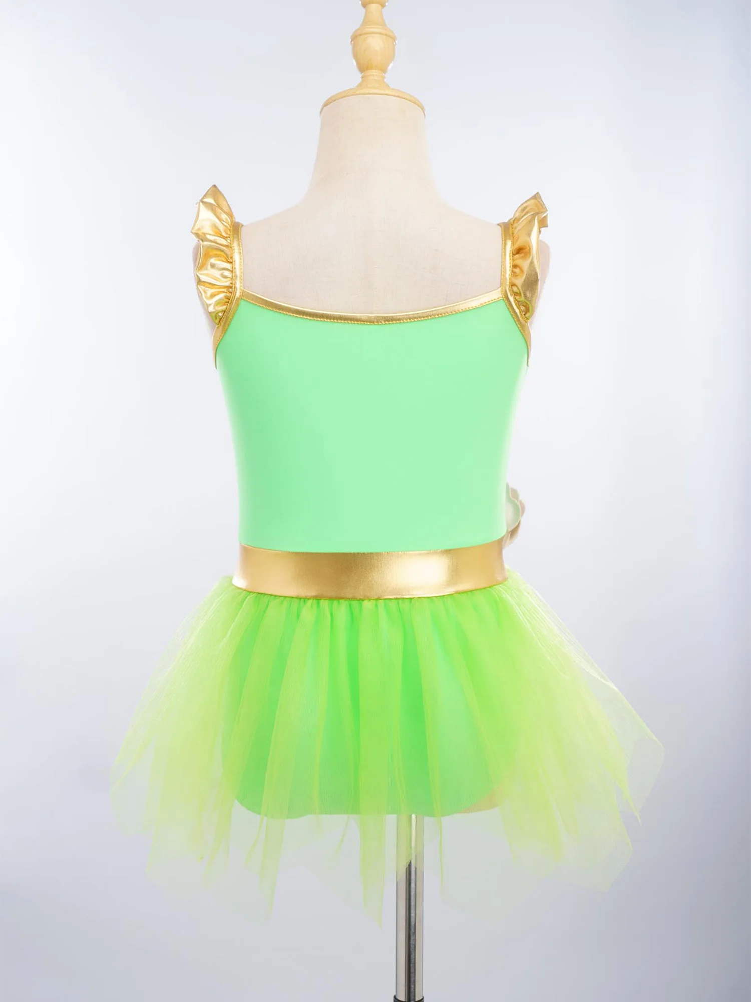 Costume da bagno intero da bambina stile principessa con maniche a volant, gonna in rete con fiore 3D rimovibile, body da bagno, costume da surf, vestito da spiaggia