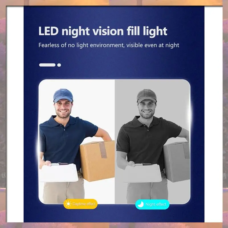 Лидер продаж, беспроводной водонепроницаемый визуальный дверной звонок, ИК-дверной звонок ночного видения HD 4,3-дюймовый IPS-экран, видео-умный домашний дверной звонок, камера