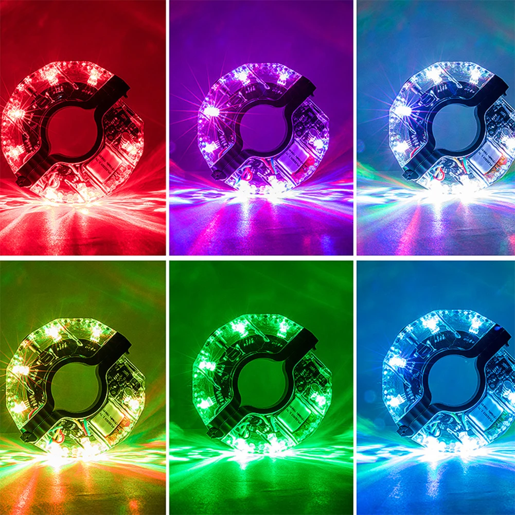 

Красочные светильники для спиц велосипеда, 300 мАч, USB-перезаряжаемые, водонепроницаемые, универсальные аксессуары для велоспорта