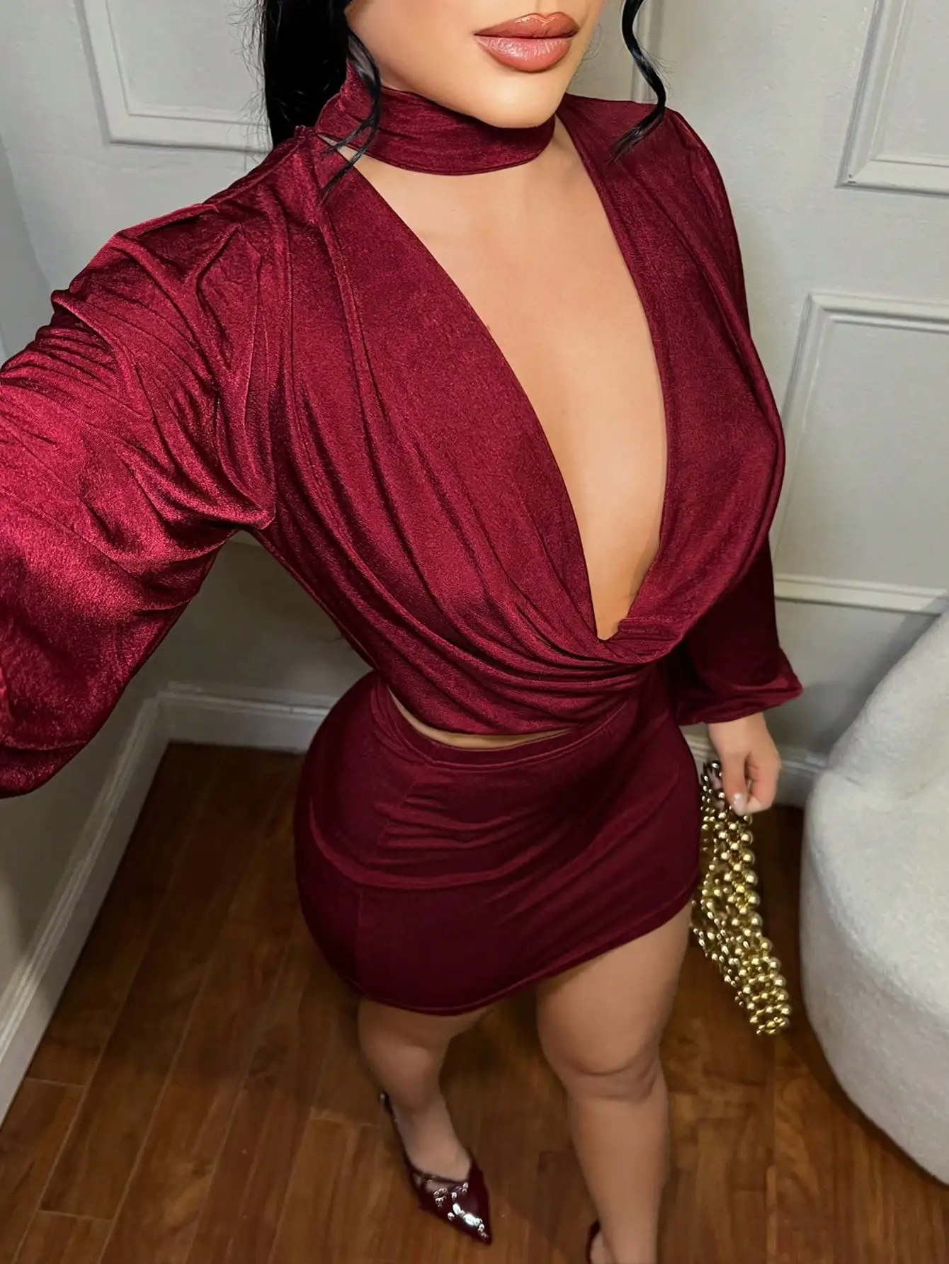 

Бордовый элегантный деловой костюм для работы, осень-зима, красный, сексуальные клубные наряды для женщин, элегантные комплекты для женщин