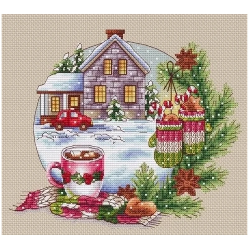 

Gingerbread Mood Patterns Counted Cross Stitch 11CT 14CT DIY Cross Stitch Kit Embroidery Needlework Sets Home Decor Crafts