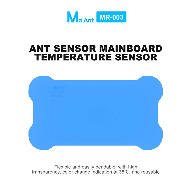 MaAnt MR-003 Thermal Detecting Film 35℃ Color Change Temperature Sensing Sheet Reusable For Short Circuit Fault Locator Repair
