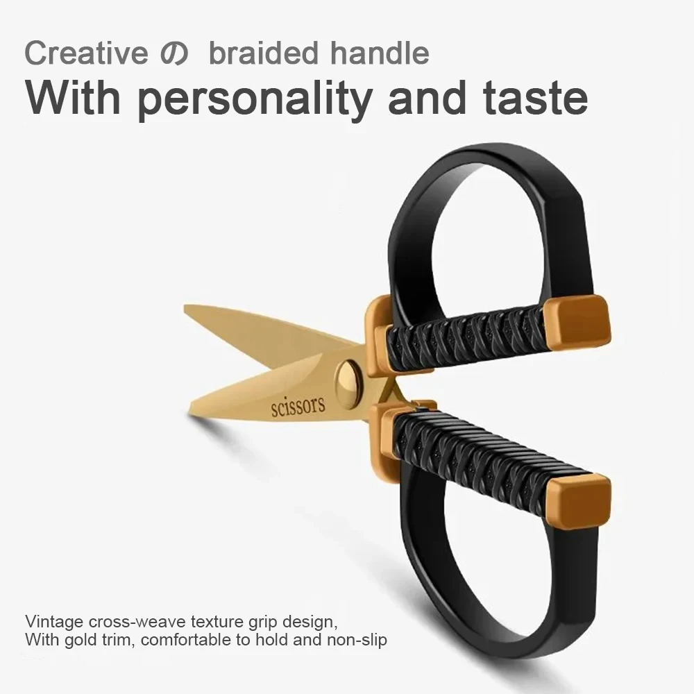 Multifunctional Craft Scissors Stainless Steel Fabric Cutter Round Head Safety Embroidery Scissors Handmade Scissors