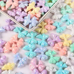 AB Cream Color Acrylic Beads Bow Beads Ornament Accessories Necklace Bracelet Earring Beading Material DIY Phone Chain