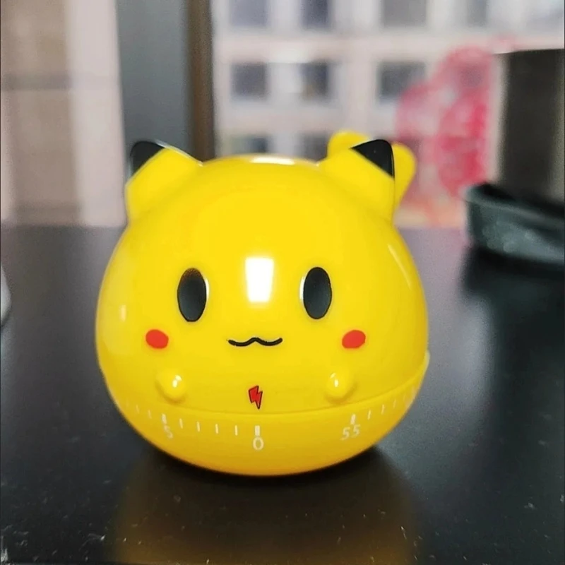 Timer Mekanik Rumah Bergaya Kartun Anime Pikachu yang Lucu – Pengatur Waktu Belajar, Pengingat Dapur, Hadiah Kejutan untuk Penggemar Anime