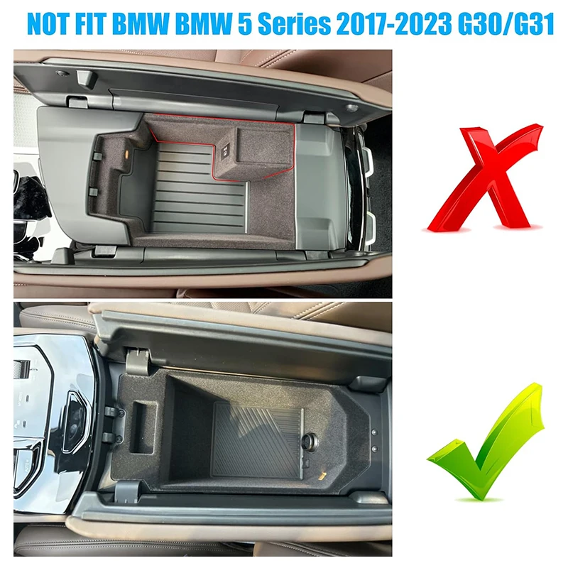 لسيارات BMW 5 Series i5 G60 G68 2024-2025 ABS سيارة التحكم المركزي مسند الذراع صندوق صندوق تخزين درج منظم اكسسوارات السيارات الداخلية
