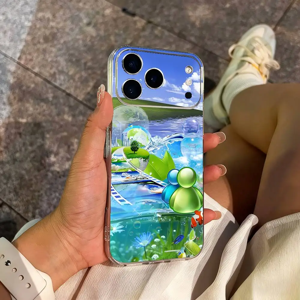 Funda de teléfono Frutiger Aero de arte fresco para iPhone 14,13,12,11,17,16,15,Pro,Max,Plus,X,XS,XR,SE,Mini cubierta suave transparente