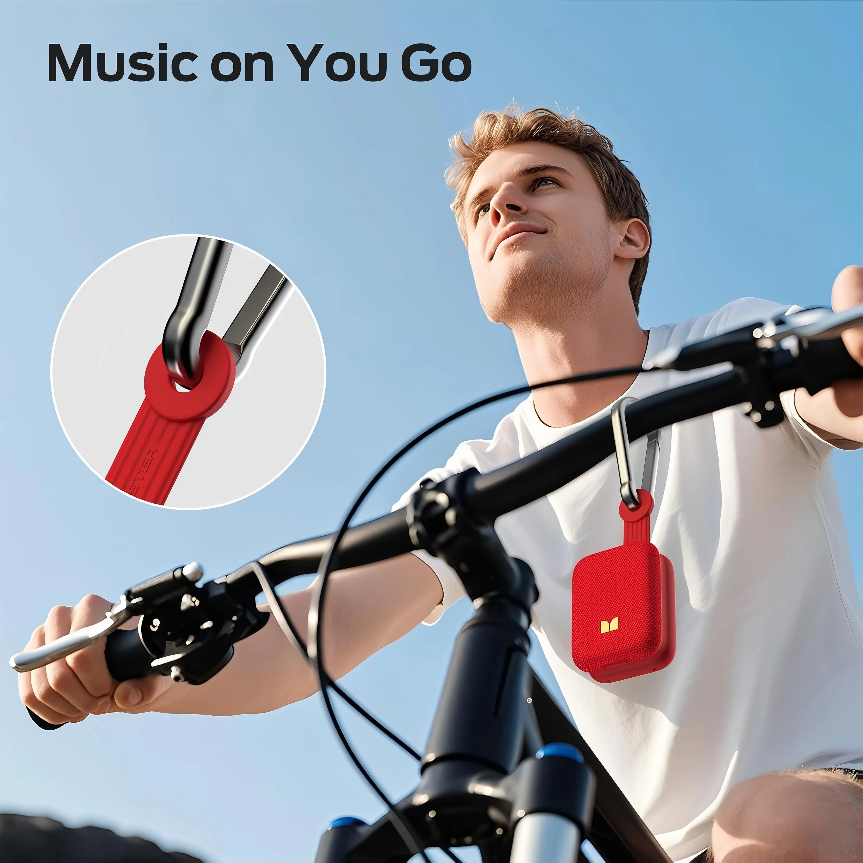 Monster M17 Mini Bluetooth 5.4 Speaker Portable Wireless Loudspeaker Magnetic Clip Design HIFI Bass Stereo Outdoor Travel view 2