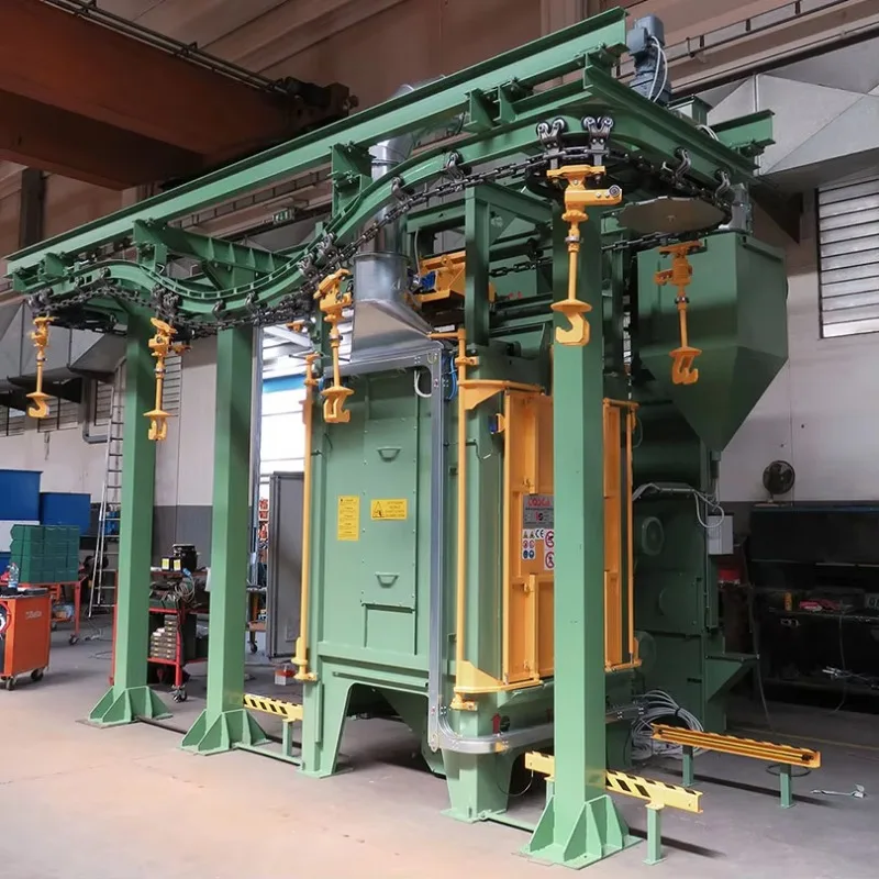Industrial Shot Blasting Line Automatic Blast System with Multiple Wheels for High Speed Production  for Steel Surface Cleaning