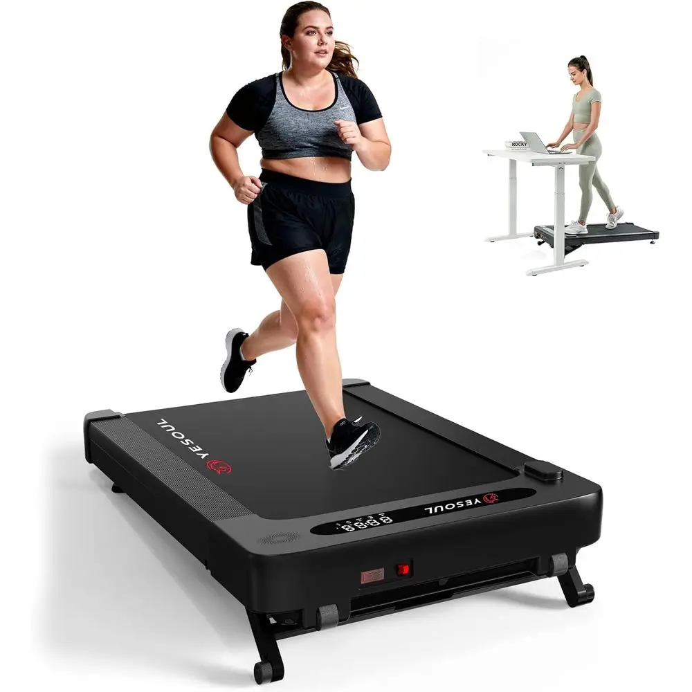 

Adjustable Incline Desk Treadmill for Home, Hiking, and Running, Supports 300lbs, Smart App with Routes & Classes, Remote and LE
